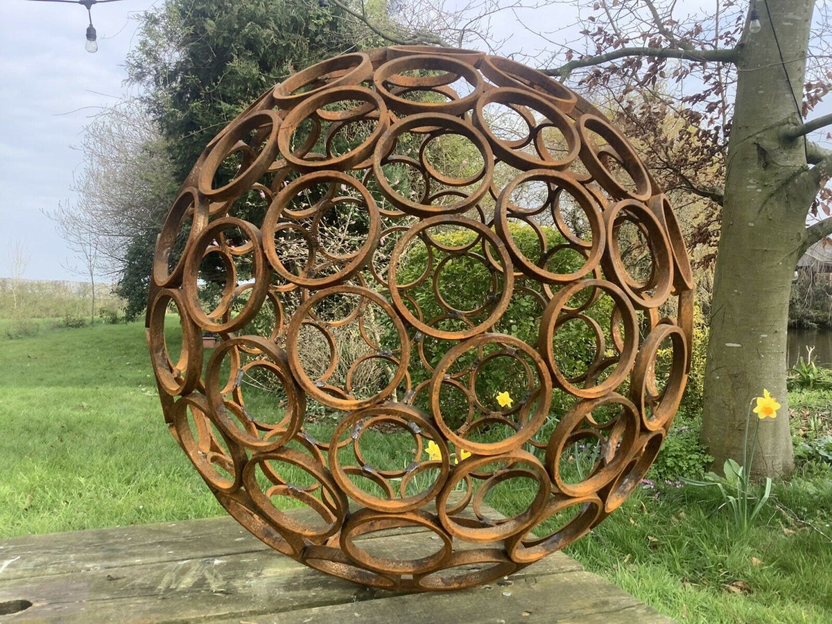 metal bird feeder art